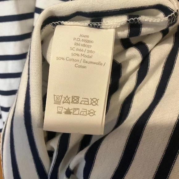 Boden Navy Striped T-Shirt Dress - Picture 6 of 7